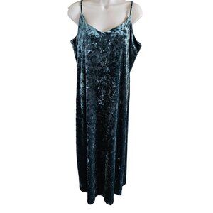 Z Supply Woman Size XL Maxi Crush Velvet Selina Dress Holiday Flirty Sexy Strapp